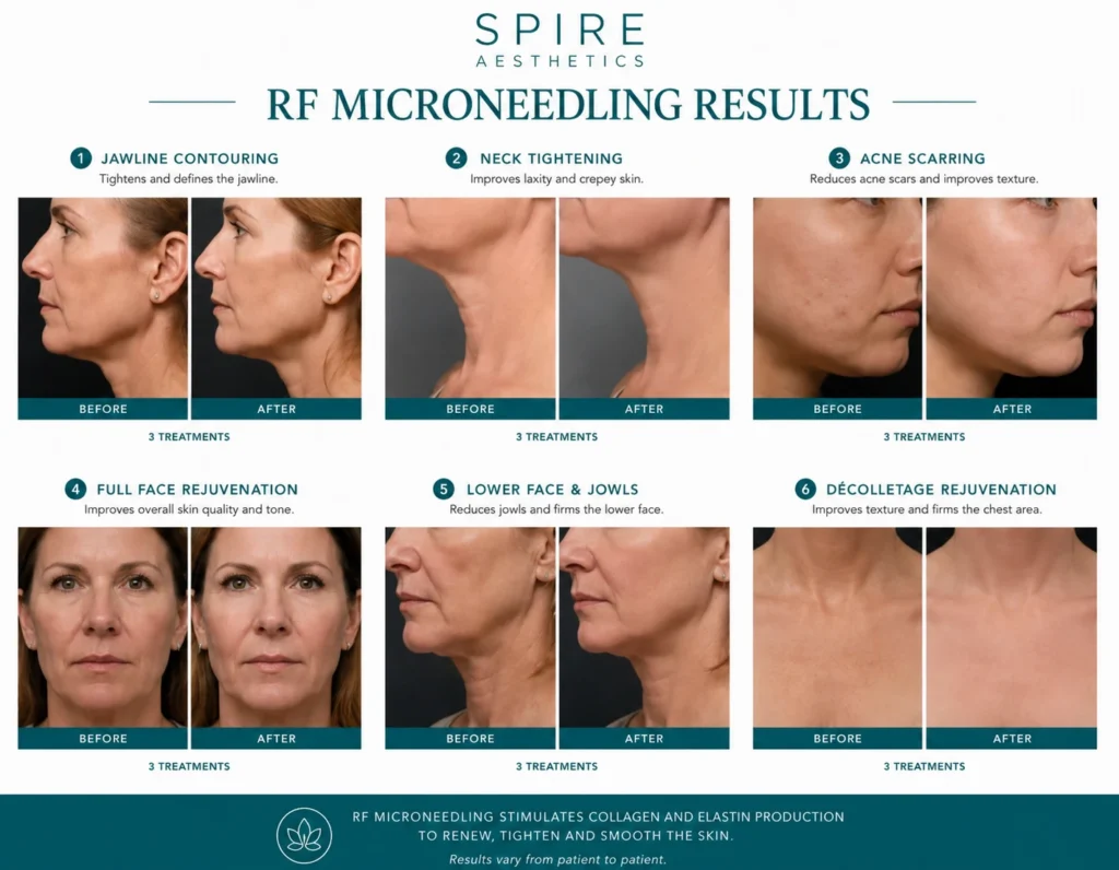RF Microneedling Skin tightening Eccleshill results